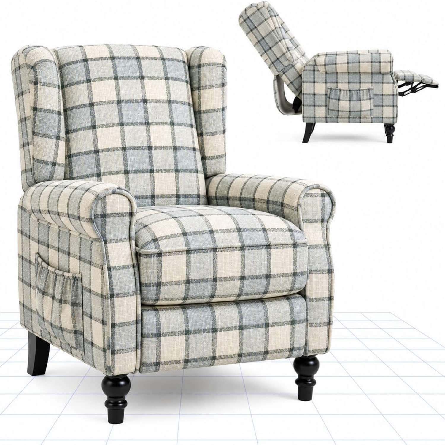 FLEXISPOT XC4 Fabric Manual Recliner: image 1