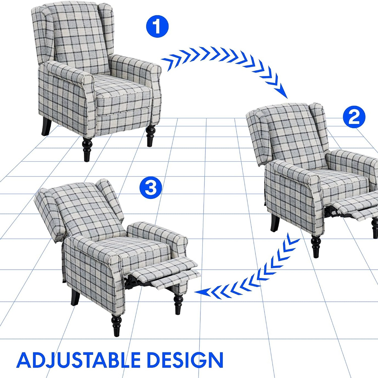 FLEXISPOT XC4 Fabric Manual Recliner: image 8