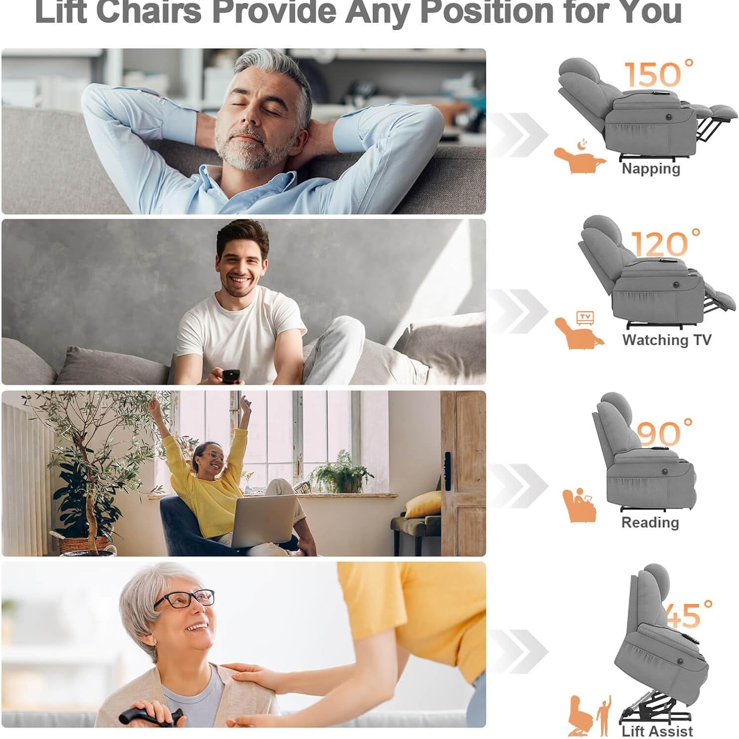 BareTay Rise and Recline Chair