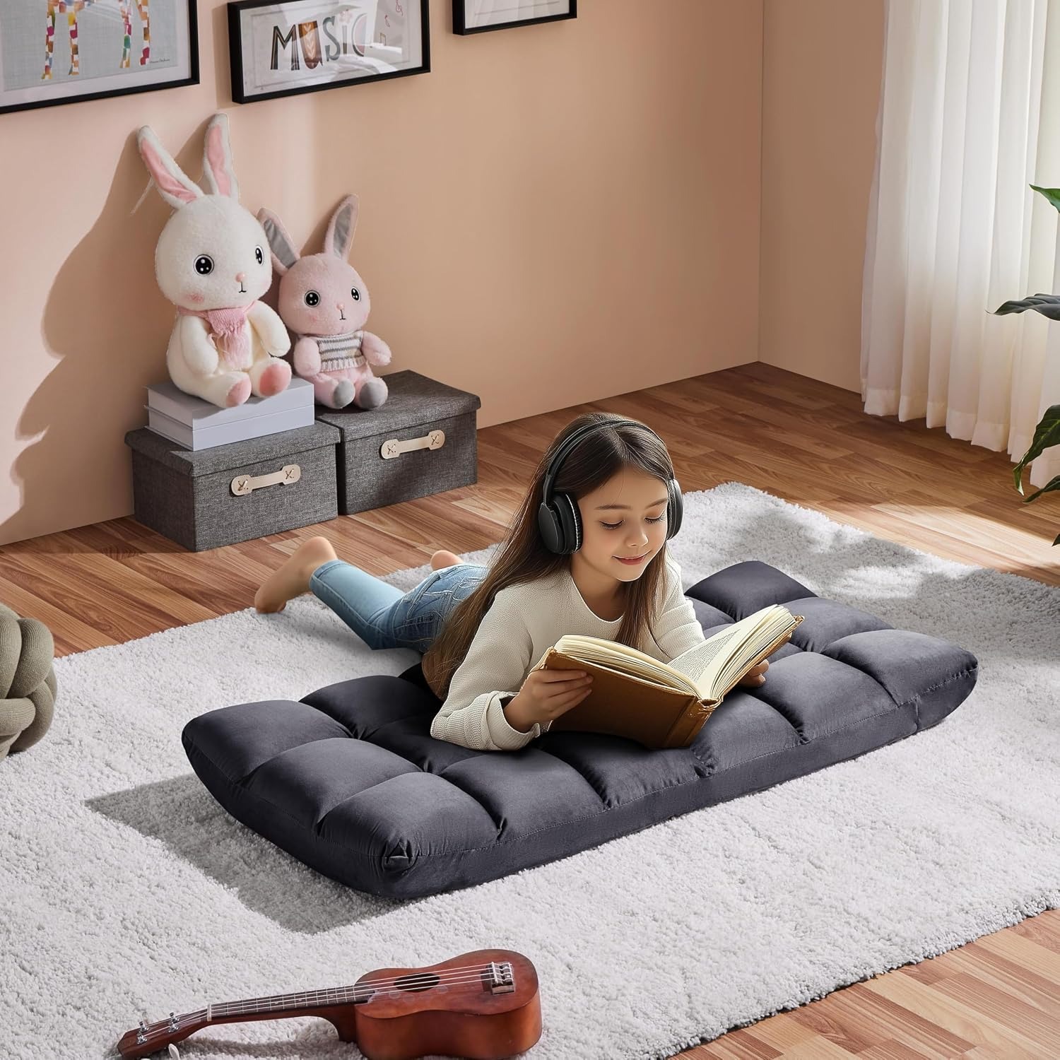 Yaheetech 14 Position Folding Floor Gaming Chair