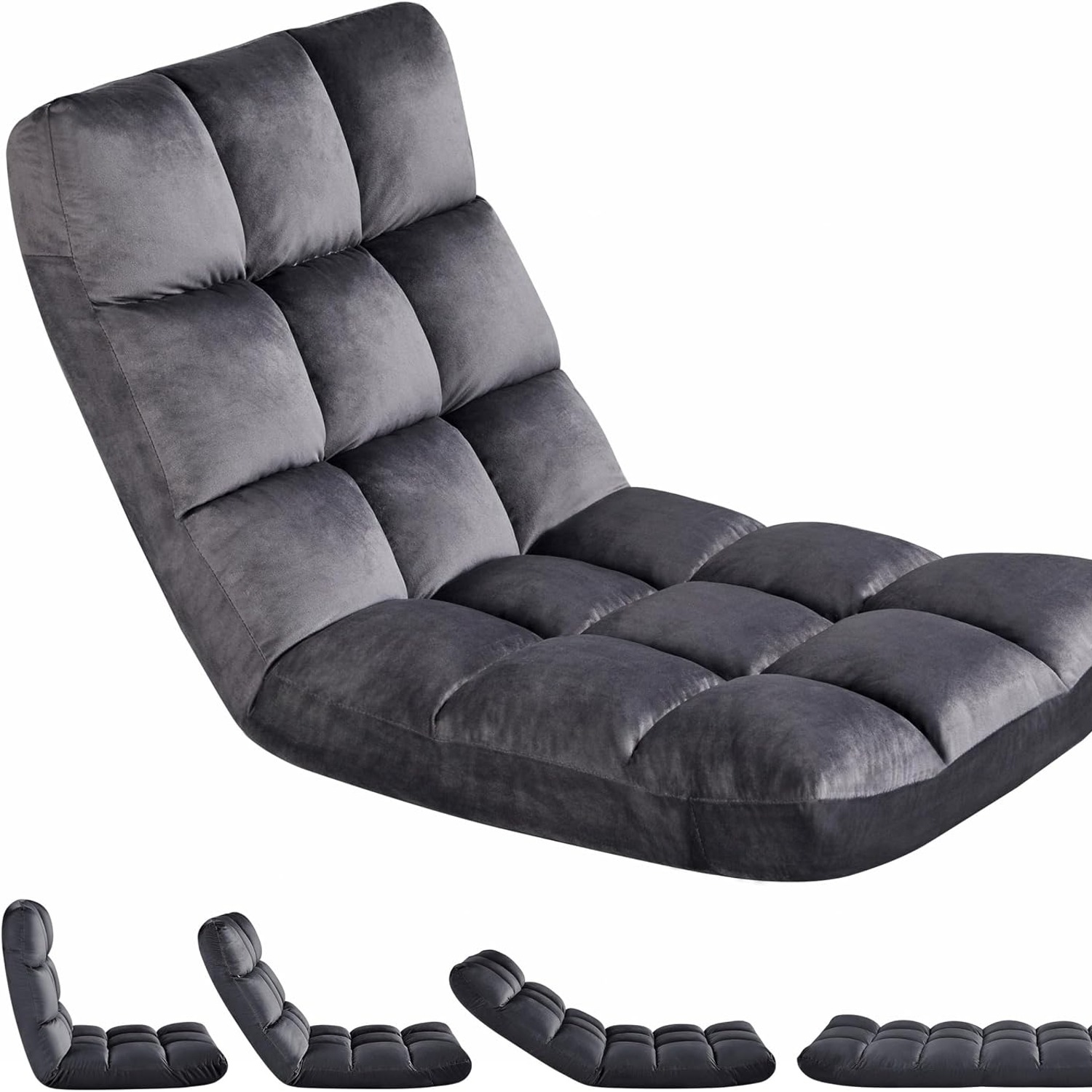 Yaheetech 14 Position Folding Floor Gaming Chair: image 1