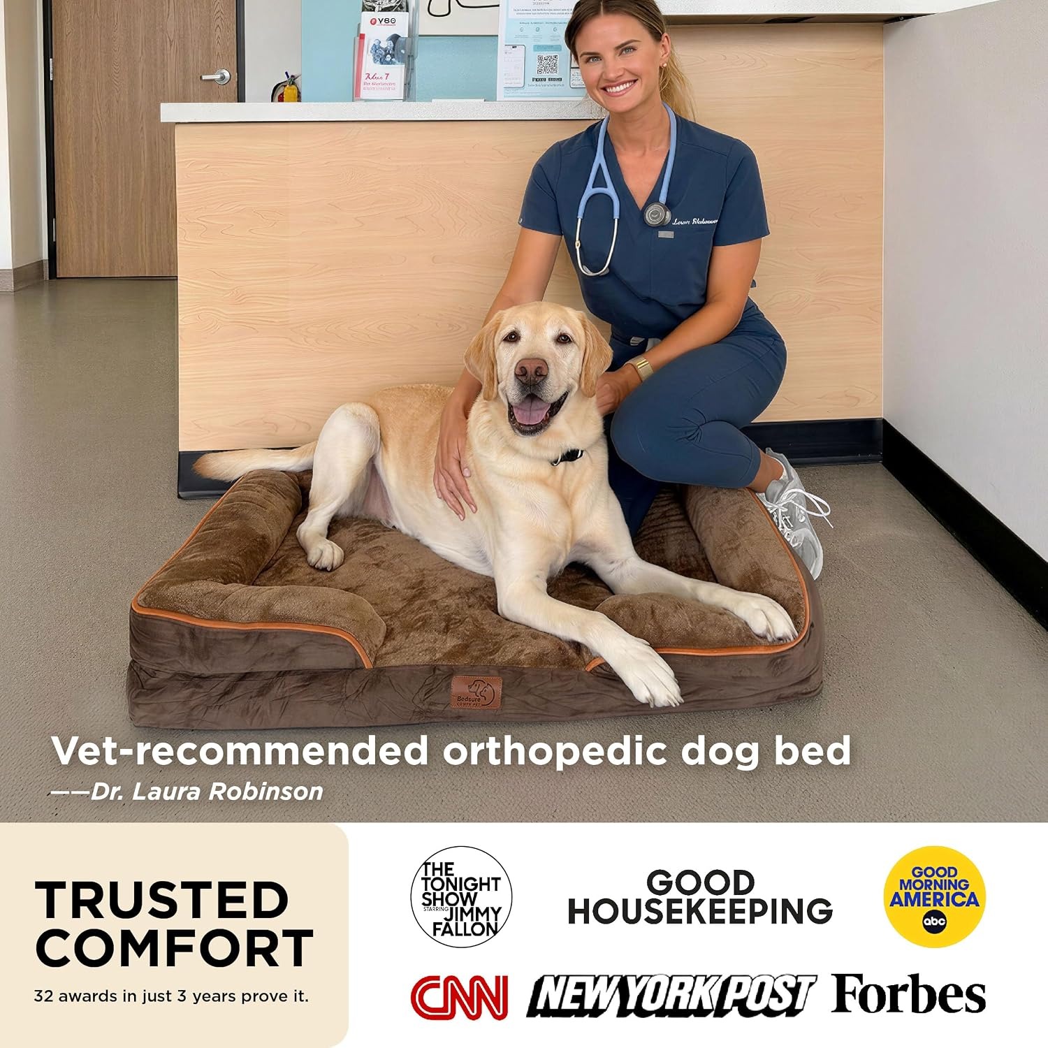 Bedsure Orthopedic Dog Sofa Bed