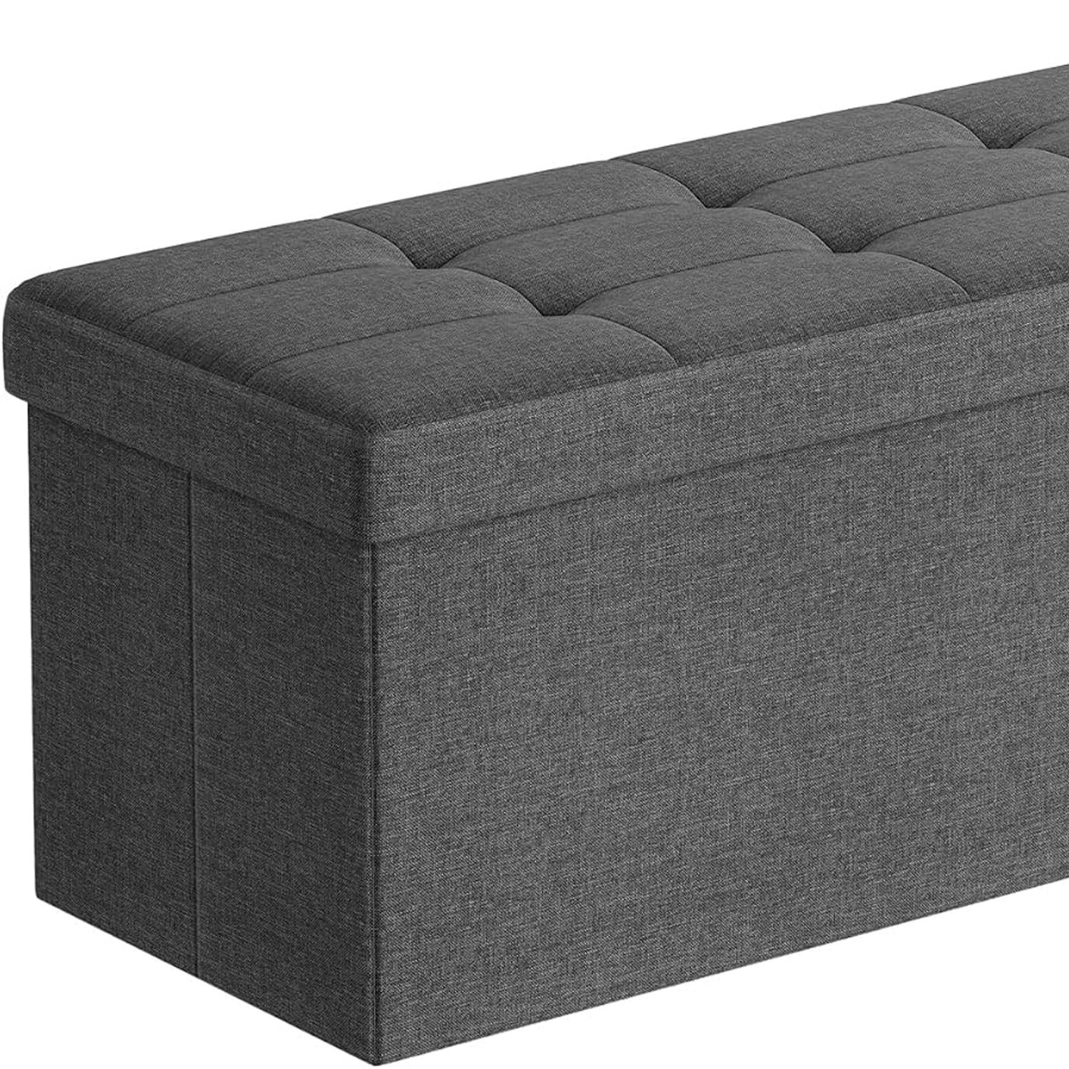 SONGMICS Folding Storage Ottoman Bench: image 1