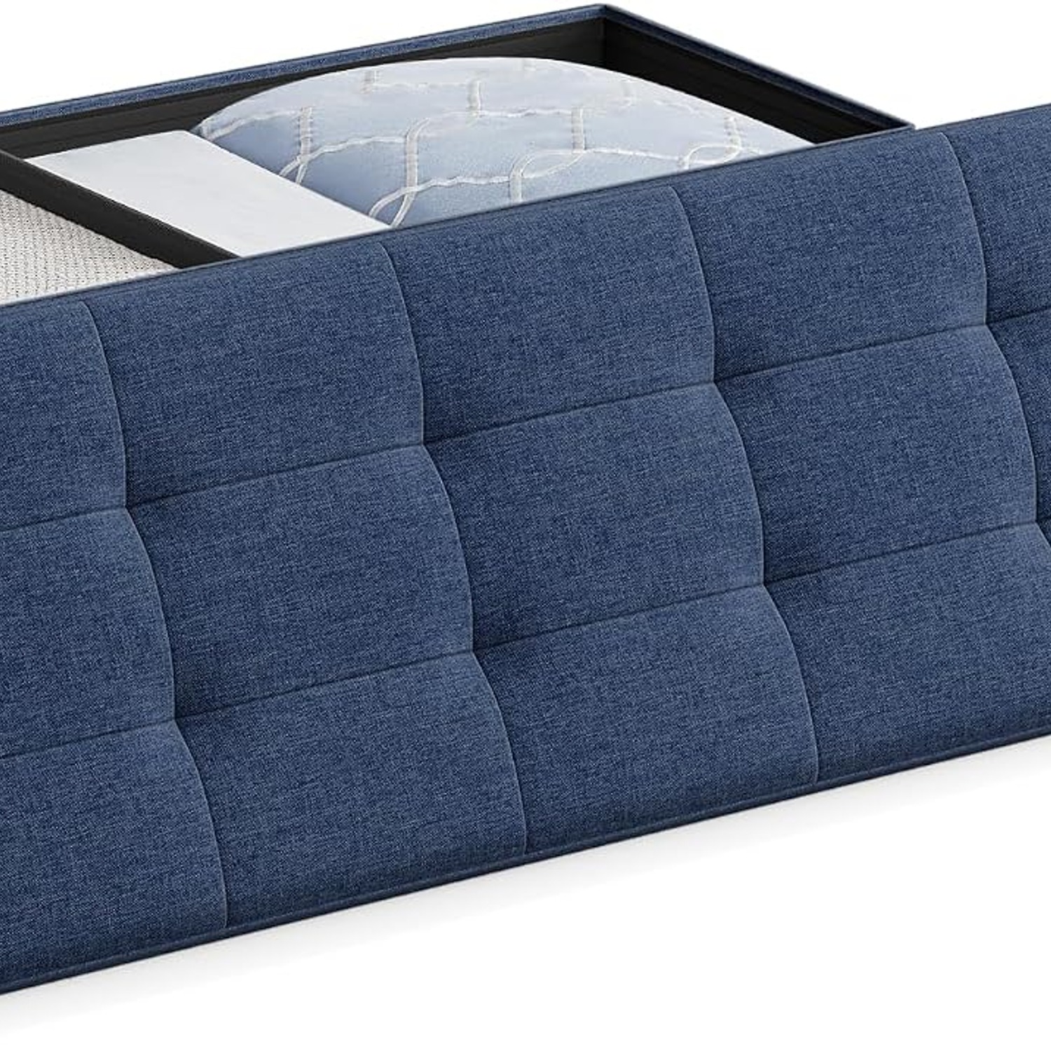 SONGMICS Folding Storage Ottoman Bench: image 8