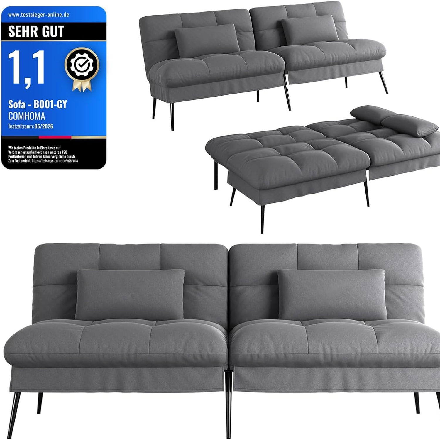 COMHOMA Convertible Sofa Bed: image 1