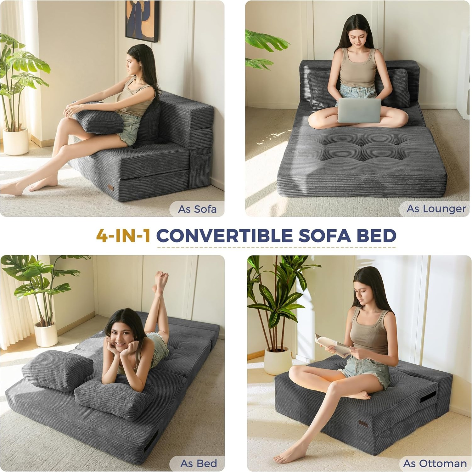 MAXYOYO Folding Floor Sofa Bed: image 3
