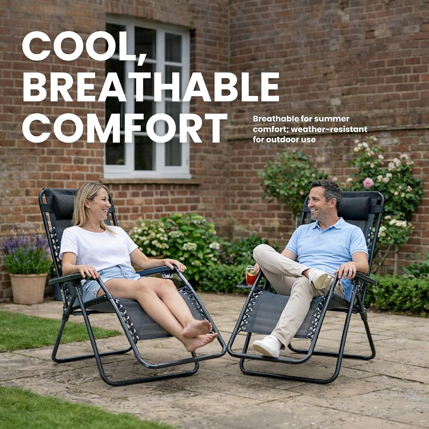 Straame Classic Zero Gravity Chair Set of 2: image 7